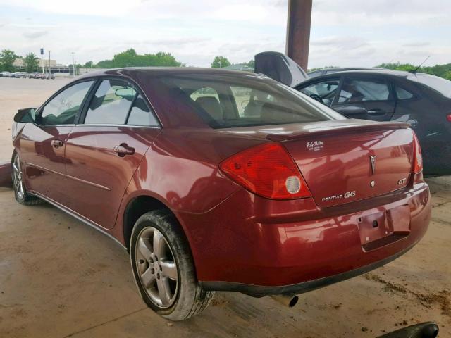 1G2ZH57N284129462 - 2008 PONTIAC G6 GT MAROON photo 3