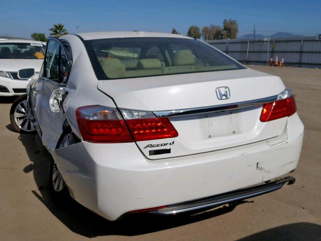 1HGCR2F88EA023198 - 2014 HONDA ACCORD EXL WHITE photo 3