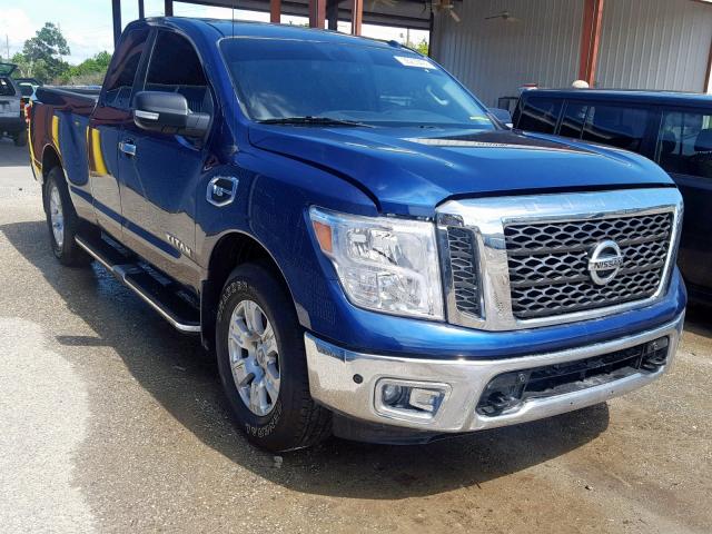 1N6AA1C5XHN565219 - 2017 NISSAN TITAN SV BLUE photo 1