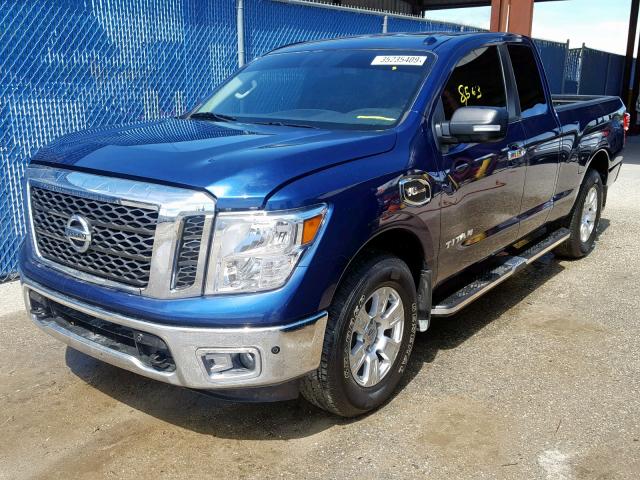 1N6AA1C5XHN565219 - 2017 NISSAN TITAN SV BLUE photo 2