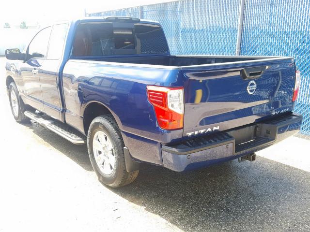 1N6AA1C5XHN565219 - 2017 NISSAN TITAN SV BLUE photo 3