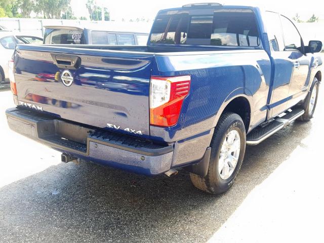 1N6AA1C5XHN565219 - 2017 NISSAN TITAN SV BLUE photo 4