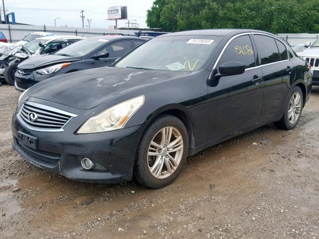 JN1CV6AP0AM401669 - 2010 INFINITI G37 BASE BLACK photo 2