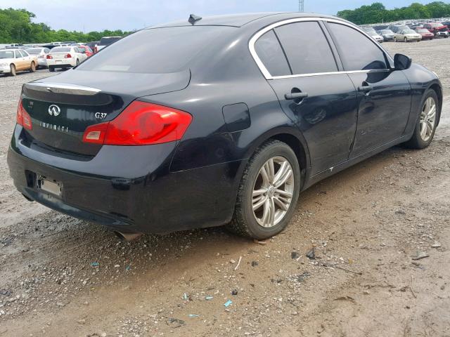 JN1CV6AP0AM401669 - 2010 INFINITI G37 BASE BLACK photo 4