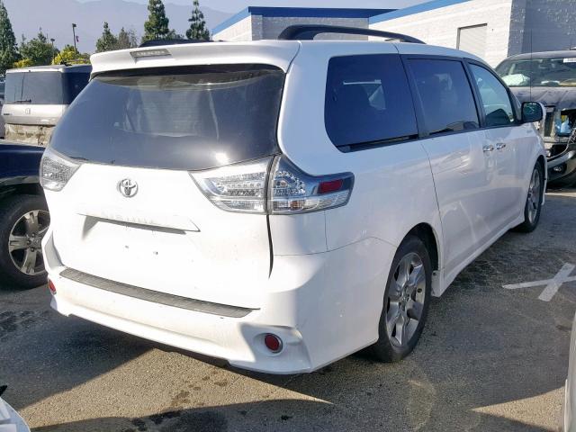 5TDXK3DC5ES445451 - 2014 TOYOTA SIENNA SPO WHITE photo 4