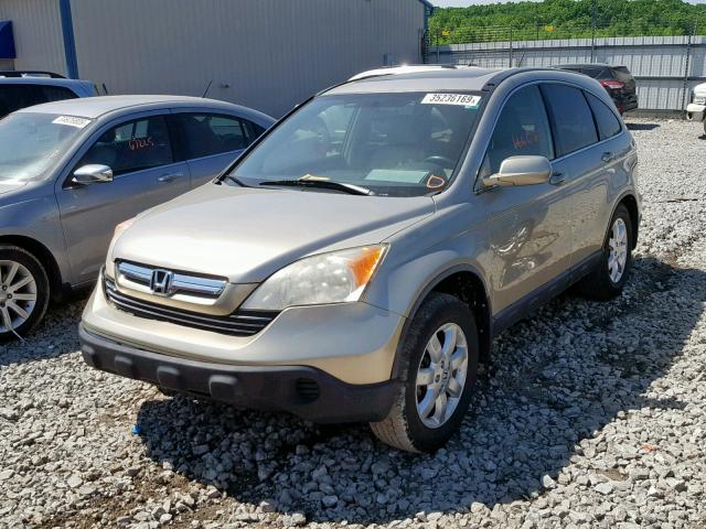 JHLRE48707C056663 - 2007 HONDA CR-V EXL GOLD photo 2