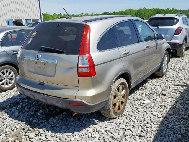 JHLRE48707C056663 - 2007 HONDA CR-V EXL GOLD photo 4