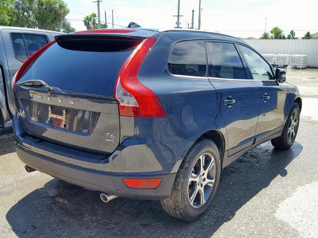 YV4902DZ4D2377983 - 2013 VOLVO XC60 T6 BLUE photo 4