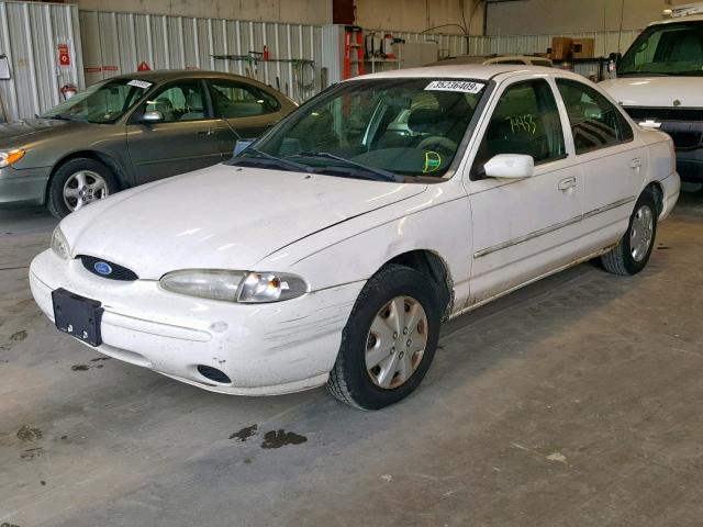 1FALP6534TK101412 - 1996 FORD CONTOUR GL WHITE photo 2