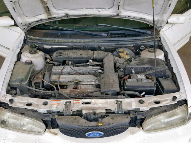 1FALP6534TK101412 - 1996 FORD CONTOUR GL WHITE photo 7