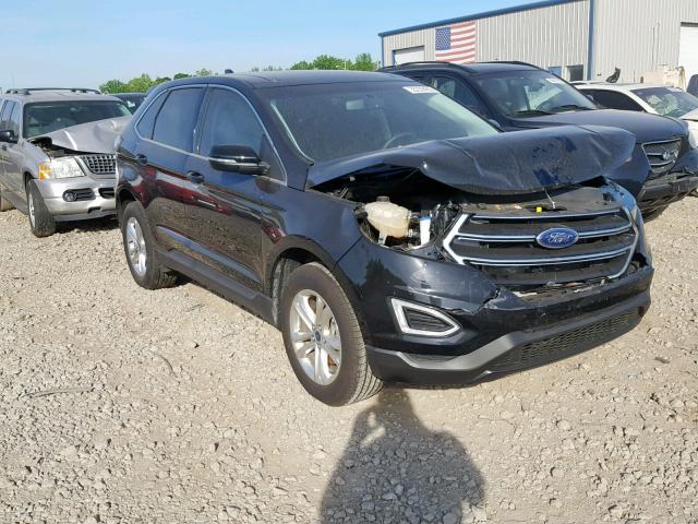 2FMPK3J86JBB78215 - 2018 FORD EDGE SEL BLACK photo 1