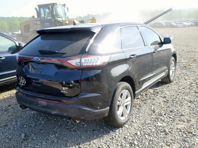 2FMPK3J86JBB78215 - 2018 FORD EDGE SEL BLACK photo 4