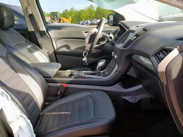 2FMPK3J86JBB78215 - 2018 FORD EDGE SEL BLACK photo 5