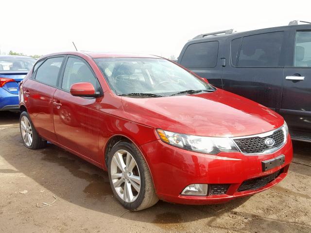 KNAFW5A32B5356922 - 2011 KIA FORTE SX RED photo 1