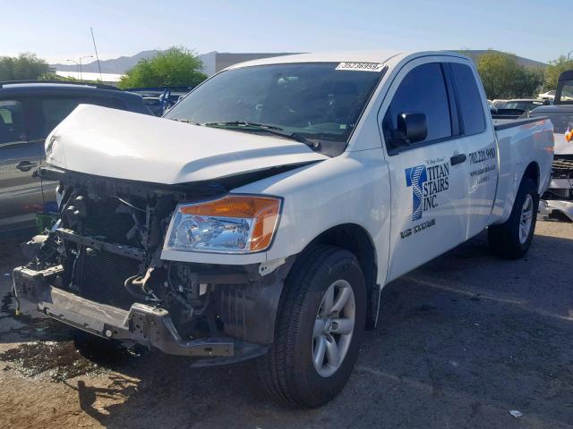 1N6AA0CH7FN509076 - 2015 NISSAN TITAN S WHITE photo 2