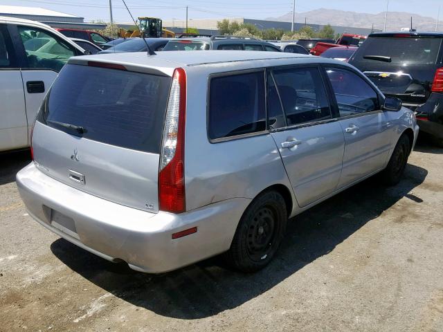 JA3AD29F04U054326 - 2004 MITSUBISHI LANCER LS SILVER photo 4