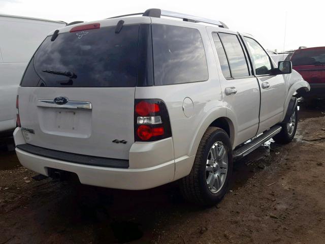 1FMEU7F83AUA05487 - 2010 FORD EXPLORER L WHITE photo 4