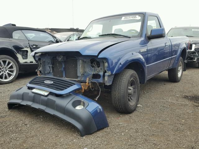 1FTYR10UX8PA09230 - 2008 FORD RANGER BLUE photo 2