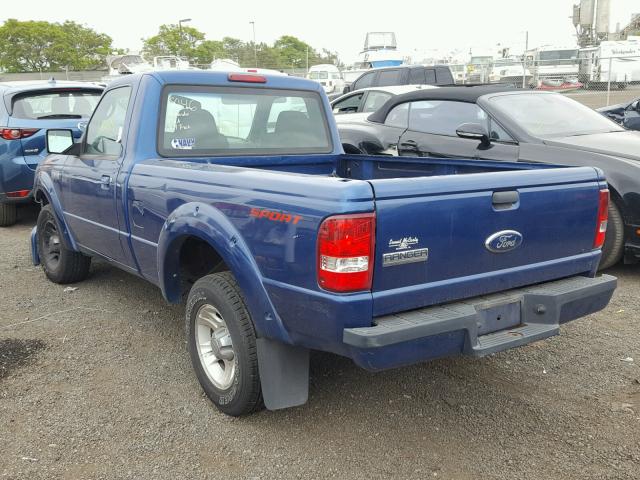1FTYR10UX8PA09230 - 2008 FORD RANGER BLUE photo 3