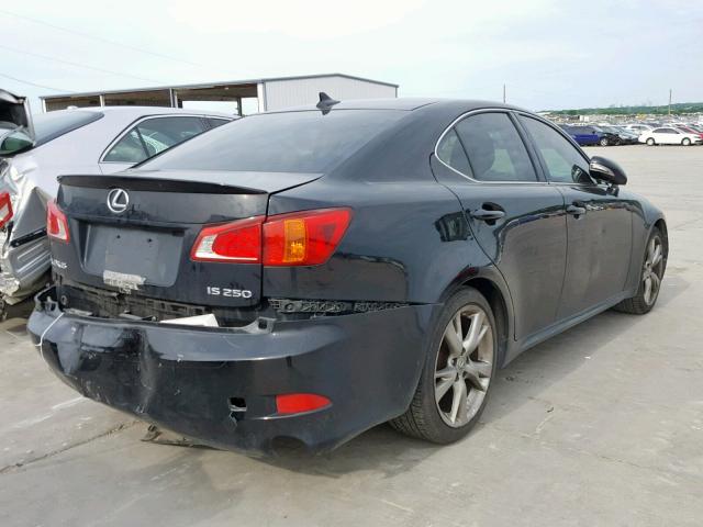 JTHBK262495090033 - 2009 LEXUS IS 250 BLACK photo 4