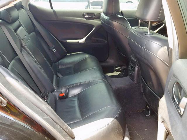 JTHBK262495090033 - 2009 LEXUS IS 250 BLACK photo 6