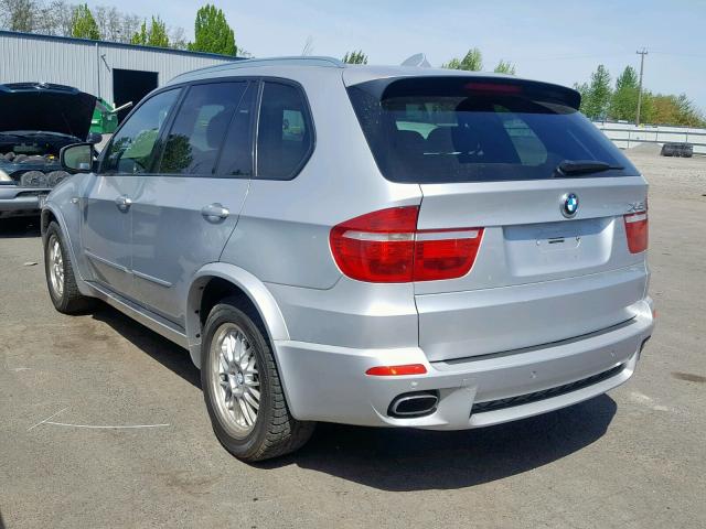 5UXFE8C50AL311332 - 2010 BMW X5 XDRIVE4 SILVER photo 3