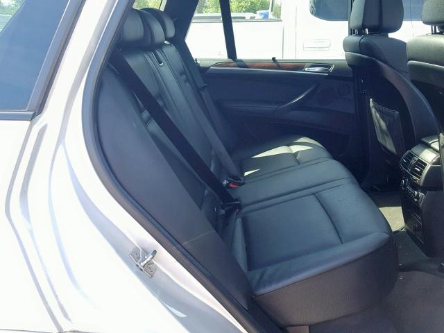 5UXFE8C50AL311332 - 2010 BMW X5 XDRIVE4 SILVER photo 6
