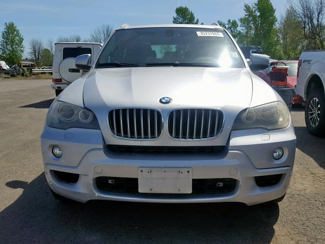 5UXFE8C50AL311332 - 2010 BMW X5 XDRIVE4 SILVER photo 9