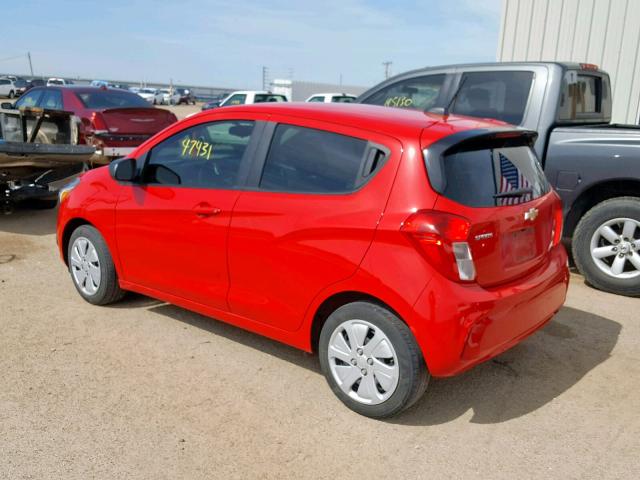 KL8CB6SA4HC825655 - 2017 CHEVROLET SPARK LS RED photo 3