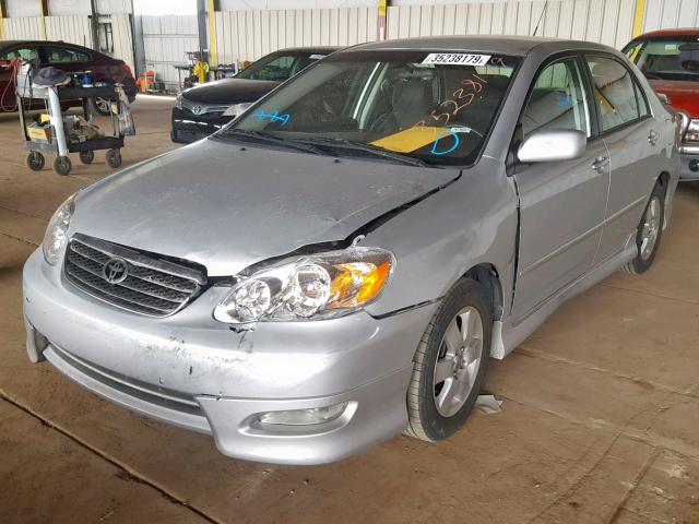 1NXBR32E17Z897742 - 2007 TOYOTA COROLLA CE SILVER photo 2