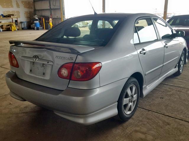 1NXBR32E17Z897742 - 2007 TOYOTA COROLLA CE SILVER photo 4