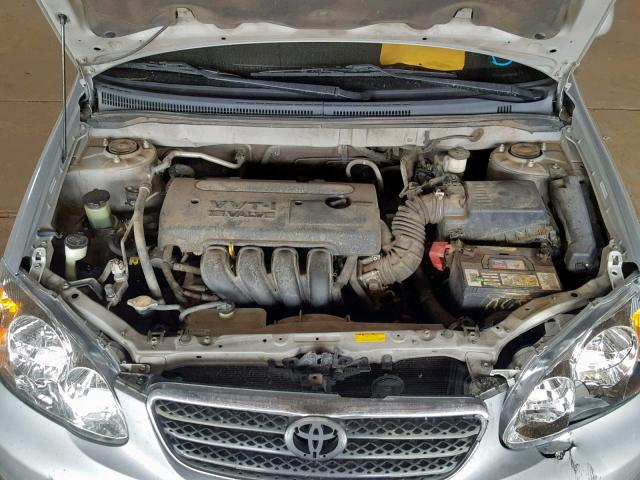 1NXBR32E17Z897742 - 2007 TOYOTA COROLLA CE SILVER photo 7