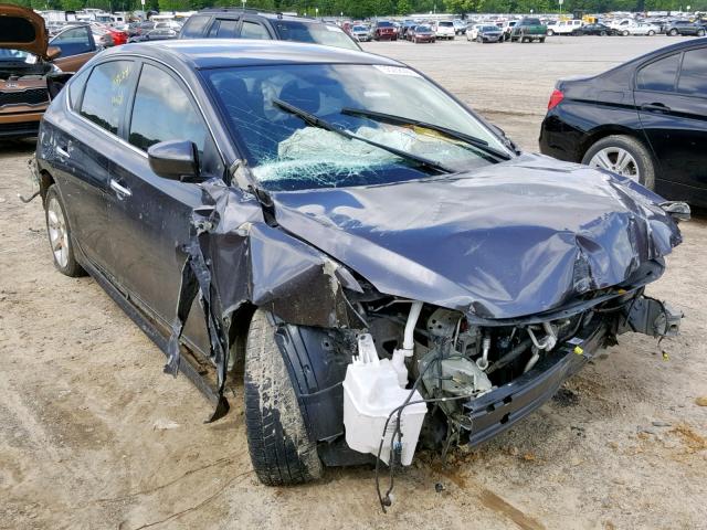 3N1AB7AP6EY275617 - 2014 NISSAN SENTRA S GRAY photo 1