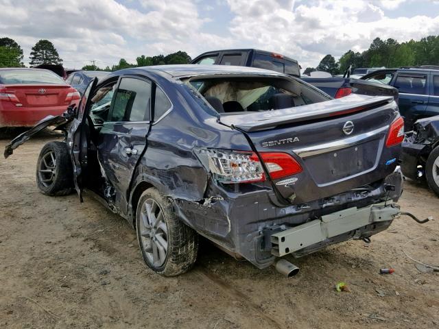 3N1AB7AP6EY275617 - 2014 NISSAN SENTRA S GRAY photo 3