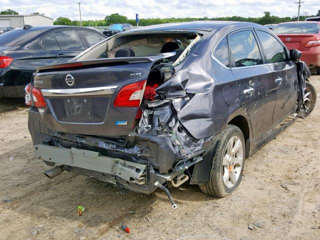 3N1AB7AP6EY275617 - 2014 NISSAN SENTRA S GRAY photo 4