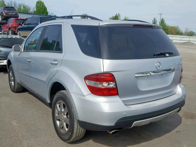 4JGBB86E66A005061 - 2006 MERCEDES-BENZ ML 350 SILVER photo 3