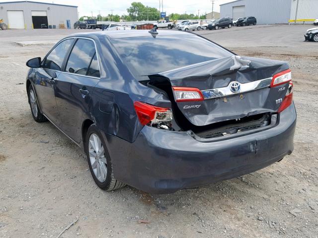 4T1BD1FK4CU056236 - 2012 TOYOTA CAMRY HYBR GRAY photo 3