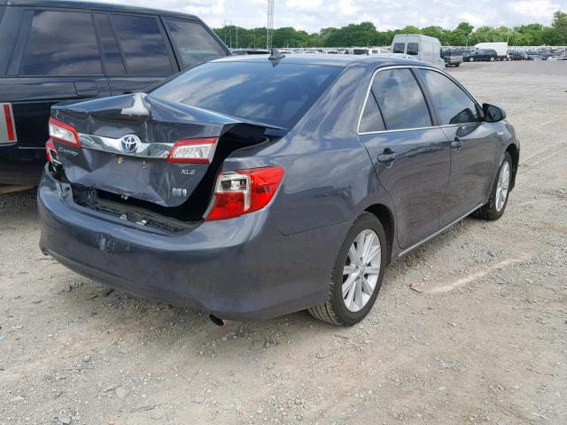 4T1BD1FK4CU056236 - 2012 TOYOTA CAMRY HYBR GRAY photo 4