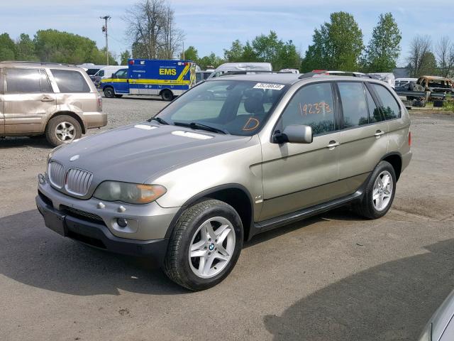 5UXFB53535LV16480 - 2005 BMW X5 4.4I GOLD photo 2