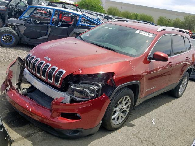 1C4PJLCB1HW502468 - 2017 JEEP CHEROKEE L RED photo 2