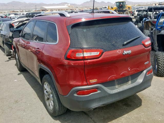 1C4PJLCB1HW502468 - 2017 JEEP CHEROKEE L RED photo 3