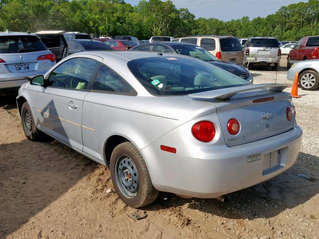 1G1AL15F777239148 - 2007 CHEVROLET COBALT LT SILVER photo 3