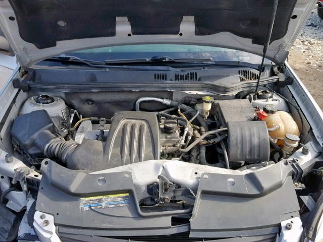 1G1AL15F777239148 - 2007 CHEVROLET COBALT LT SILVER photo 7