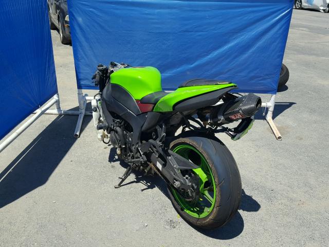 JKAZX4P128A047295 - 2008 KAWASAKI ZX600 P GREEN photo 3