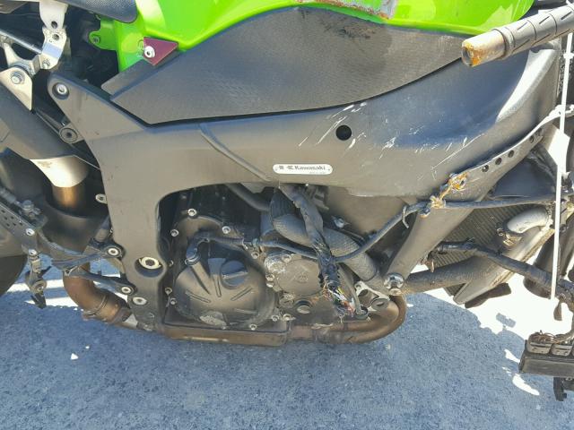 JKAZX4P128A047295 - 2008 KAWASAKI ZX600 P GREEN photo 7