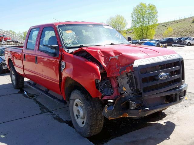 1FTWW31YX8ED02229 - 2008 FORD F350 SRW S RED photo 1