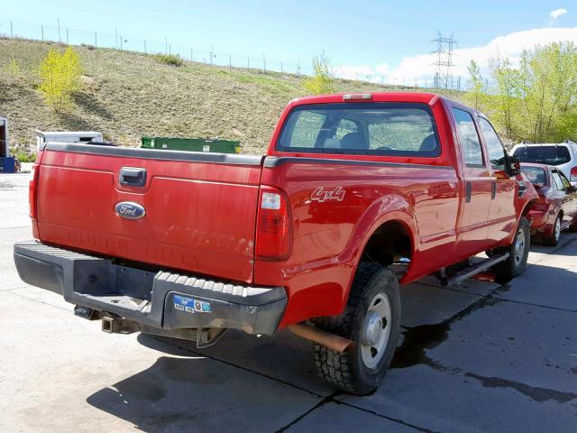 1FTWW31YX8ED02229 - 2008 FORD F350 SRW S RED photo 4