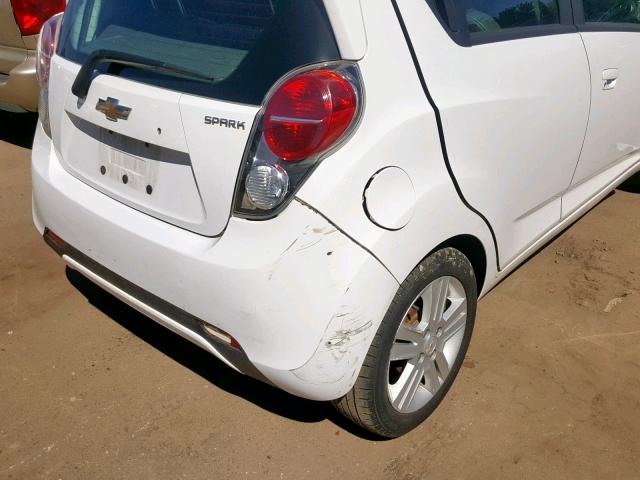 KL8CA6S99EC583420 - 2014 CHEVROLET SPARK LS WHITE photo 9