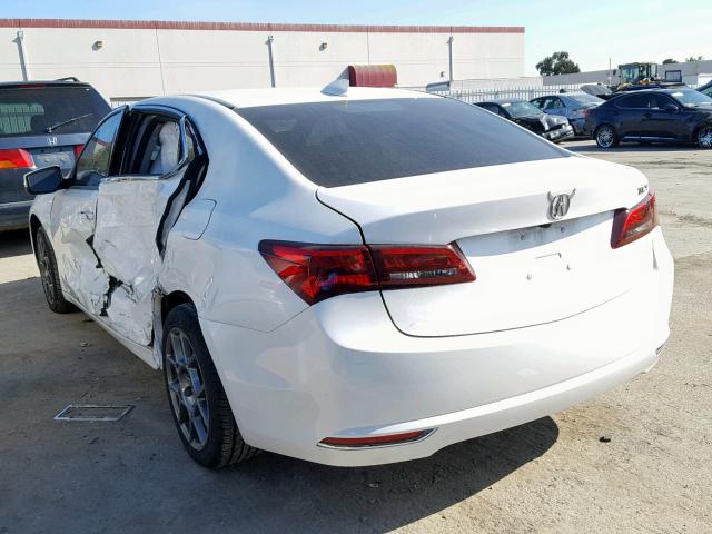 19UUB1F30HA004026 - 2017 ACURA TLX WHITE photo 3