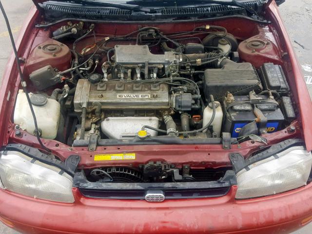 1Y1SK5360RZ014811 - 1994 GEO PRIZM BASE RED photo 7
